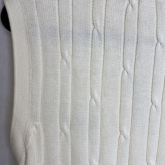 Cable Knit Cadillac Vintage Grandpa Grandma Core Light Academia Sweater Vest - Picture 7 of 10